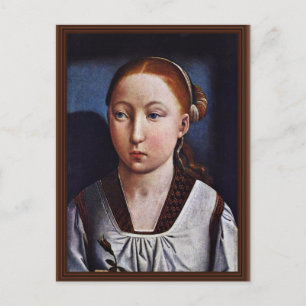 Cartão Postal Retrato De Uma Menina (Joanna O Louco?) Por Flan