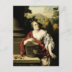 Cartão Postal Retrato de uma Mulher, 1687