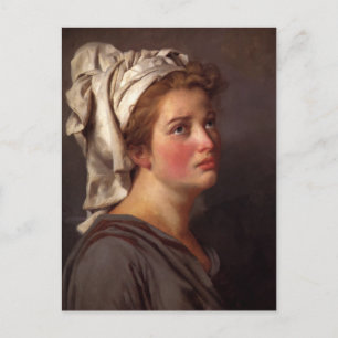 Cartão Postal Retrato de uma mulher em turco por Jacques David