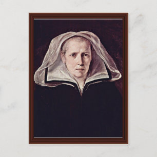 Cartão Postal Retrato De Uma Mulher Idosa Por Reni Guido