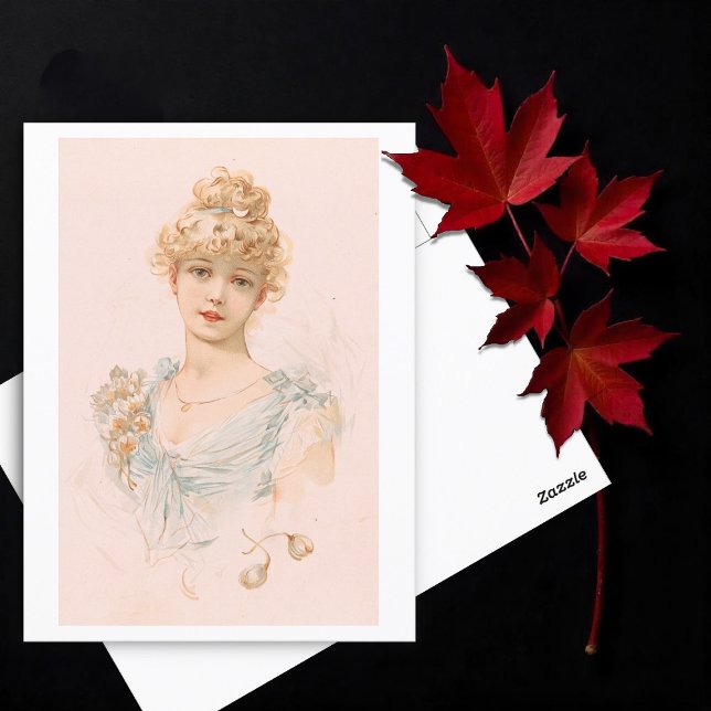 Cartão Postal Retrato de uma Mulher II (Criador carregado)