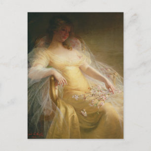 Cartão Postal Retrato de uma Mulher (óleo na canvas)