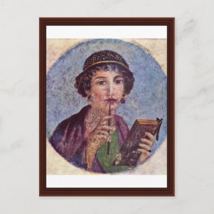 Cartão Postal Retrato De Uma Rapariga Tondo