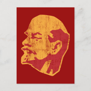 Cartão Postal retrato de vladimir lenin cccp