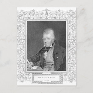 Cartão Postal Retrato de Walter Scott