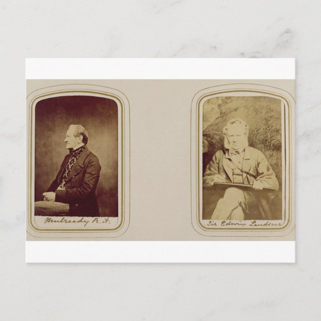 Cartão Postal Retrato de William Mulready (1786-1863) por Cundal (Frente)