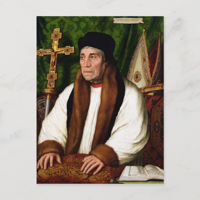 Cartão Postal Retrato de William Warham (Frente)