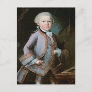 Cartão Postal Retrato de Wolfgang Amadeus Mozart