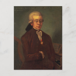 Cartão Postal Retrato de Wolfgang Amadeus Mozart 2