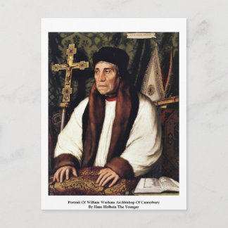 Cartão Postal Retrato Do Arcebispo William Warham