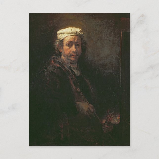 Cartão Postal Retrato do Artista em seu Easel, 1660 (Frente)