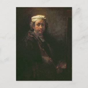 Cartão Postal Retrato do Artista em seu Easel, 1660
