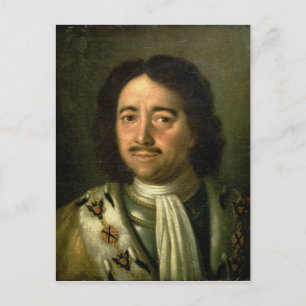 Cartão Postal Retrato do czar Pedro I Excelente 1772