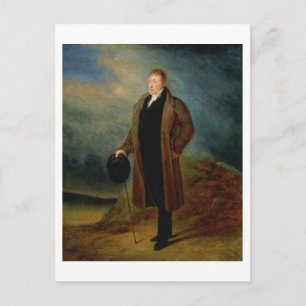 Cartão Postal Retrato do General La Fayette vestido à civil,