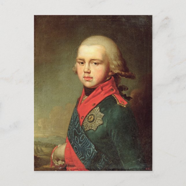 Cartão Postal Retrato do Grão-Duque Konstantin Pavlovich (Frente)