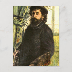 Cartão Postal Retrato do pintor Claude Monet por Renoir