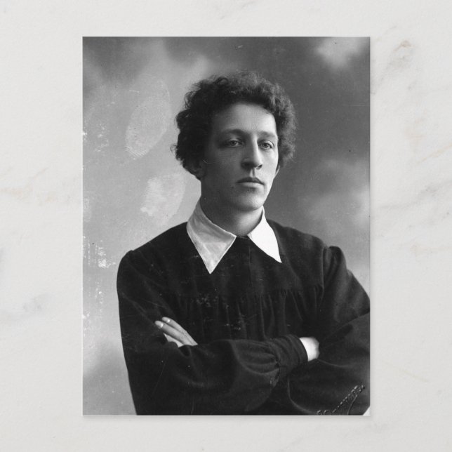 Cartão Postal Retrato do poeta Alexander Blok (Frente)