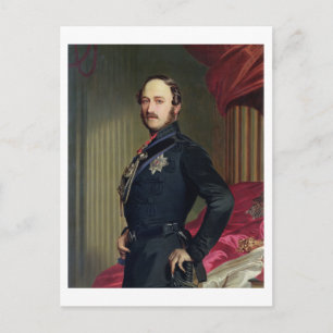 Cartão Postal Retrato do Príncipe Alberto (1819-61) 1859 (óleo e