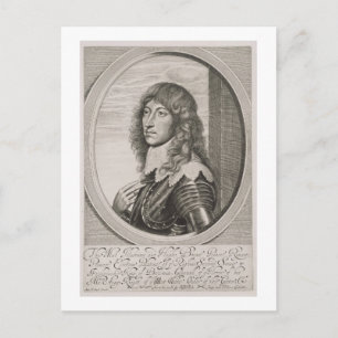 Cartão Postal Retrato do Príncipe Rupert (1619-82) Conde Palati