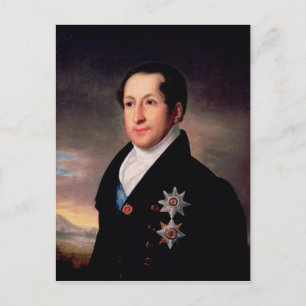 Cartão Postal Retrato do Príncipe Sergej Golitsyn , posta 1828