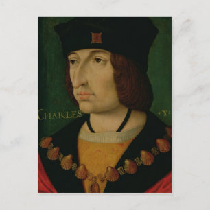 Cartão Postal Retrato do rei de Charles VIII de France