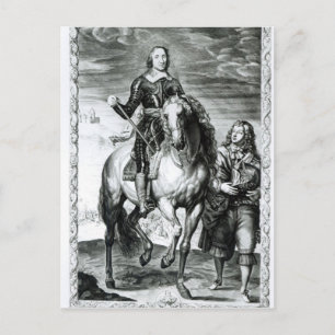 Cartão Postal Retrato equestre de Oliver Cromwell