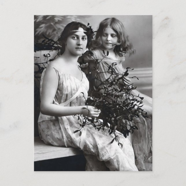 Cartão Postal Retrato eterno de Mãe e Filha (Frente)