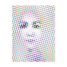 Retrato inspirado na pop Art