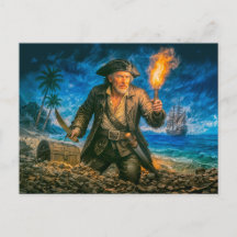Retrato lendário do pirata Capitão Kidd