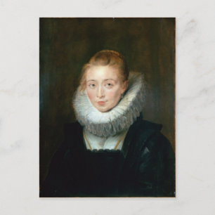 Cartão Postal Retrato Maid Honor Infanta Isabella Rubens Paul