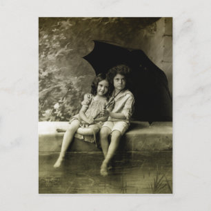 Cartão Postal Retrato na chuva