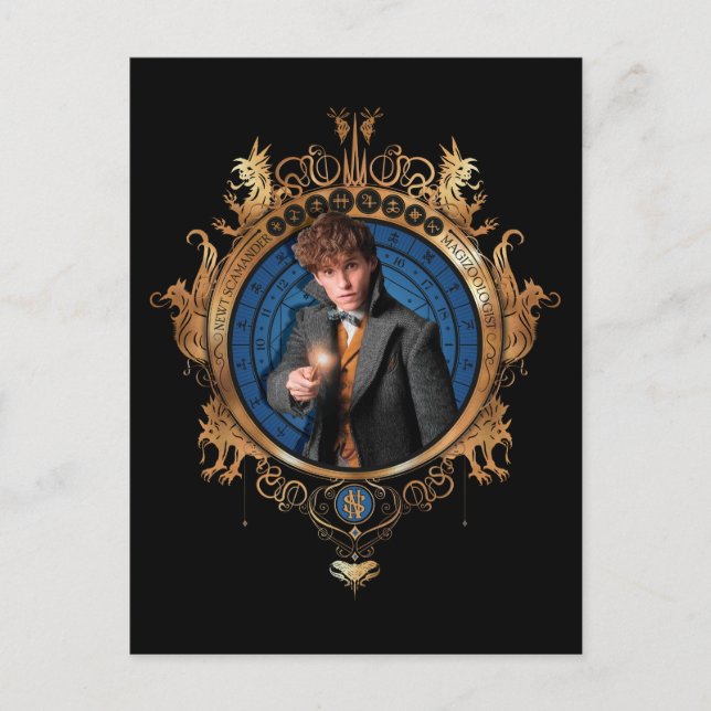 CARTÃO POSTAL RETRATO NEWT SCAMANDER™ (Frente)