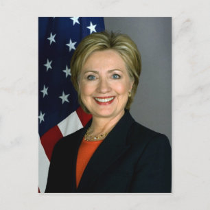 Cartão Postal Retrato Oficial Hillary Clinton