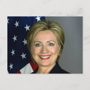 Cartão Postal Retrato Oficial Hillary Clinton