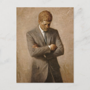 Cartão Postal Retrato Presidencial da Casa Branca de John Kenned