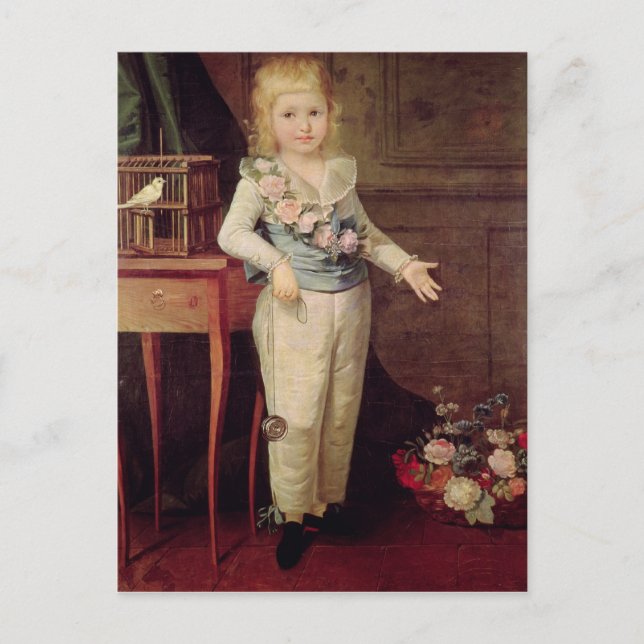 Cartão Postal Retrato Presumido de Louis XVII (Frente)