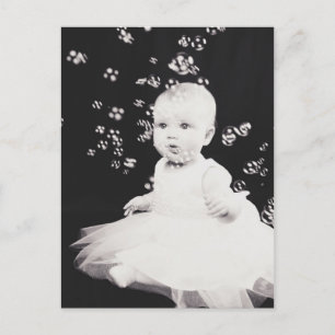 Cartão Postal Retrato preto e branco