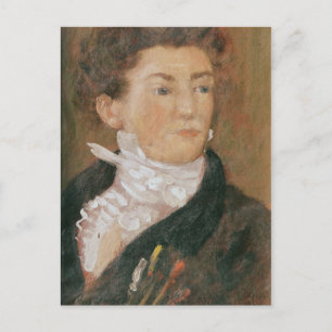 Cartão Postal Retrato próprio com pincéis