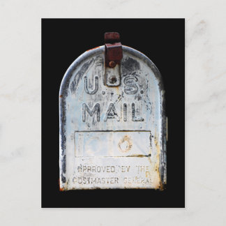 Cartão Postal Retrato Rustic Mailbox