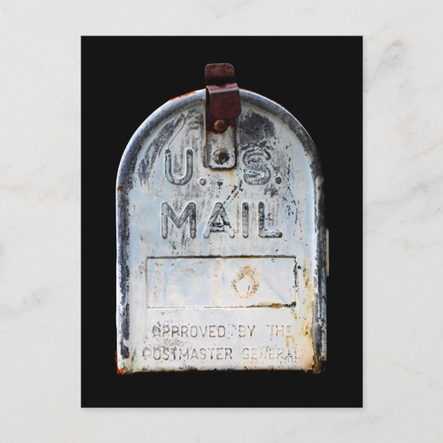 Cartão Postal Retrato Rustic Mailbox (Frente)