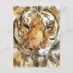 Cartão Postal Retrato Tiger