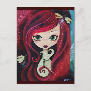 Cartão Postal "Retrato Vermelho"