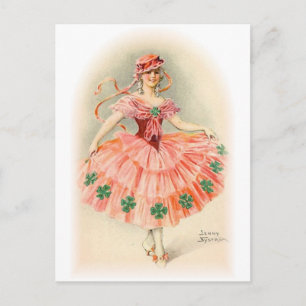 Cartão Postal Retratos Antigos e Ilustrações Vintage de Mulheres