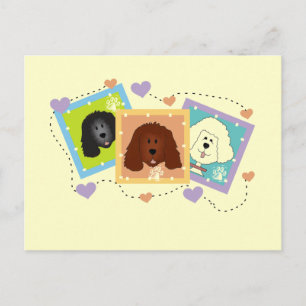 Cartão Postal Retratos de Cachorro Camisetas e presentes