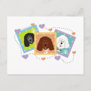Cartão Postal Retratos de Cachorro Camisetas e presentes