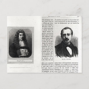 Cartão Postal Retratos de Denis Papin e Etienne Lenoir