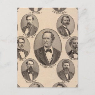 Cartão Postal Retratos de Hon Thomas A Hendricks