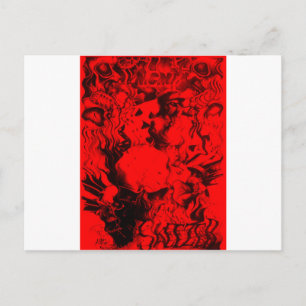 Cartão Postal Retratos pop Musicais em Arte Vibrante de Cores Ve