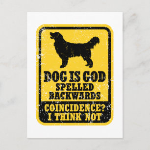 Cartão Postal Retriever de ouro