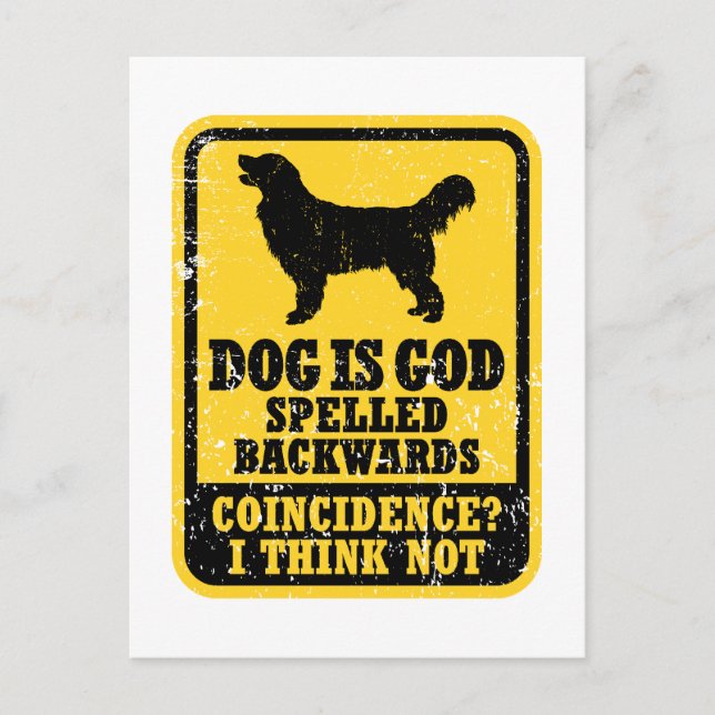 Cartão Postal Retriever de ouro (Frente)